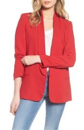 Mural Slouchy Boyfriend Blazer in Red at Nordstrom